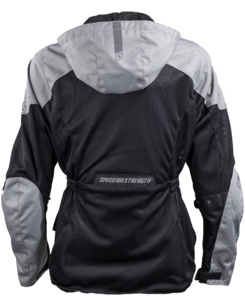 Speed and Strength Starstruck Mesh Jacket Grey/Black Womens - Large thumbnail 2