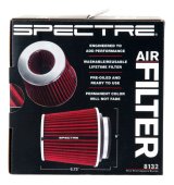 Spectre Adjustable Conical Air Filter 5-1/2in. Tall (Fits 3in. / 3-1/2in. / 4in. Tubes) - Red thumbnail 3