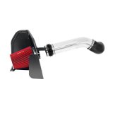 Spectre 07-08 GM Truck V8-4.8/5.3/6.0L F/I Air Intake Kit - Clear Anodized w/Red Filter thumbnail 1