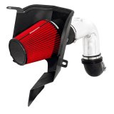 Spectre 03-07 Dodge RAM L6-5.9L DSL Air Intake Kit - Polished w/Red Filter thumbnail 2