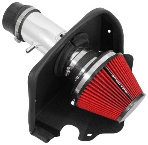 Spectre 09-17 Nissan Maxima V6-3.5L F/I Air Intake Kit - Polished w/Red Filter thumbnail 2