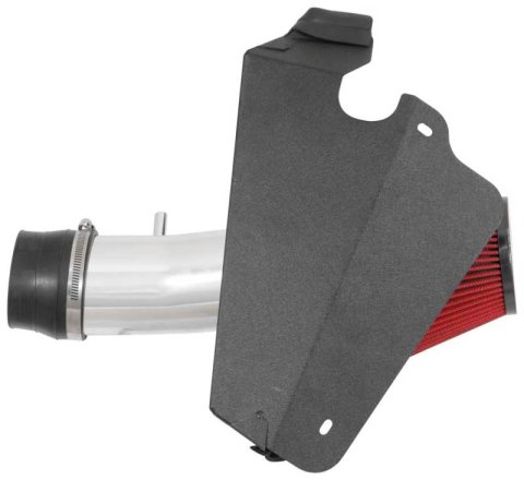 Spectre 09-17 Nissan Maxima V6-3.5L F/I Air Intake Kit - Polished w/Red Filter thumbnail 3