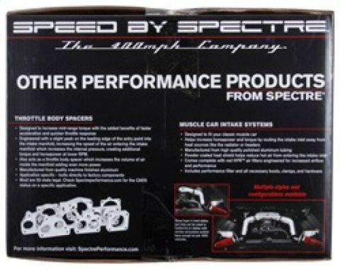 Spectre 09-17 Nissan Maxima V6-3.5L F/I Air Intake Kit - Polished w/Red Filter thumbnail 9