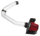 Spectre 11-15 Jeep Grand Cherokee V6-3.6L F/I Air Intake Kit - Polished w/Red Filter thumbnail 1