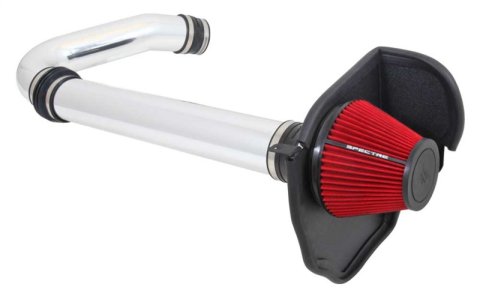 Spectre 11-17 Challenger/Charger 3.6L Air Intake Kit - Polished w/Red Filter thumbnail 2