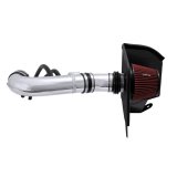 Spectre 04-14 Nissan Titan V8-5.6L F/I Air Intake Kit - Polished w/Red Filter thumbnail 1