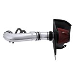 Spectre 04-14 Nissan Titan V8-5.6L F/I Air Intake Kit - Polished w/Red Filter thumbnail 2