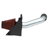Spectre 07-11 Jeep Wrangler V6-3.8L F/I Air Intake Kit - Polished w/Red Filter thumbnail 2
