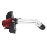 Spectre 09-12 GM Truck V8-4.8/5.3/6.0L F/I Air Intake Kit - Polished w/Red Filter thumbnail 1