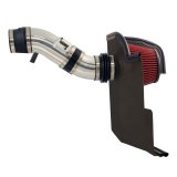 Spectre 11-14 Ford Mustang V6-3.7L F/I Air Intake Kit - Polished w/Red Filter thumbnail 1