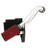 Spectre 01-04 GM Truck V8-6.6L DSL Air Intake Kit - Clear Anodized w/Red Filter thumbnail 1