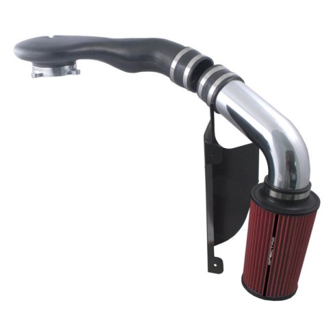 Spectre 96-03 GM Truck V6-4.3L F/I Air Intake Kit - Polished w/Red Filter thumbnail 1