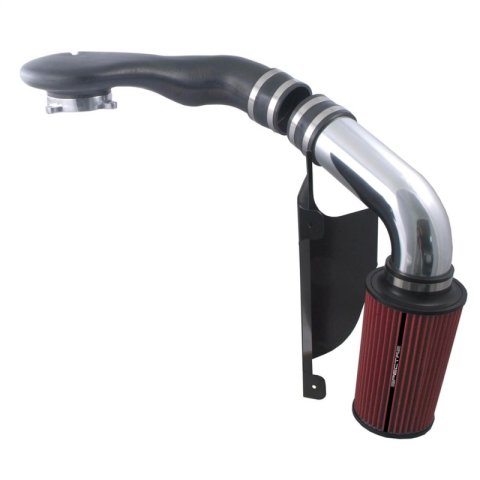 Spectre 96-03 GM Truck V6-4.3L F/I Air Intake Kit - Polished w/Red Filter thumbnail 2