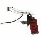 Spectre 98-03 GM Truck L4-2.2L F/I Air Intake Kit - Clear Anodized w/Red Filter thumbnail 1