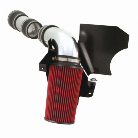 Spectre 99-03 Ford SD V10-6.8L F/I Air Intake Kit - Clear Anodized w/Red Filter thumbnail 2