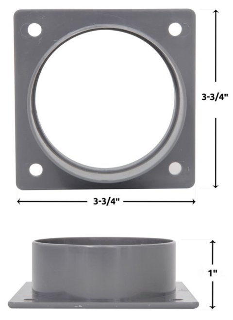 Spectre Air Duct/Intake Tube Mounting Plate 3in. Outlet thumbnail 4