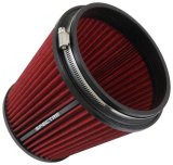 Spectre HPR Conical Air Filter 6in. Flange ID / 7.313in. Base OD / 7in. Tall - Red thumbnail 4