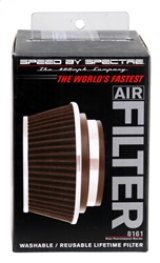 Spectre Adjustable Conical Air Filter 2-1/2in. Tall (Fits 3in. / 3-1/2in. / 4in. Tubes) - Black thumbnail 4