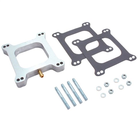 Spectre Carburetor Spacer - 1in. Open w/Tube Aluminum thumbnail 1