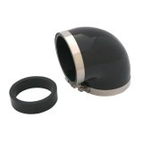 Spectre Coupler Elbow Reducer 3in. / 90 Degree w/2.5in. Insert (PVC) - Black thumbnail 1