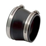 Spectre Coupler/Reducer 4in. to 3.5in. (PVC) - Black thumbnail 1