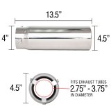 Spectre Exhaust Tip 4-1/2in. OD / Pencil thumbnail 5