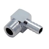 Spectre Fitting 90 Degree Barb NPT Threads (For 3/8in. Hose) - Chrome thumbnail 2