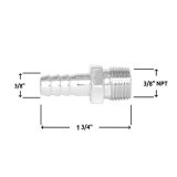 Spectre Fuel Fitting 3/8in. Hose Barb NPT Threads - Chrome thumbnail 9
