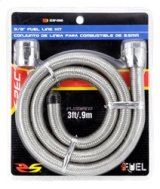 Spectre Stainless Steel Flex Fuel Line 3/8in. ID - 3ft. w/Chrome Clamps thumbnail 9