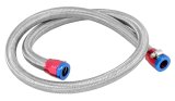 Spectre Stainless Steel Flex Fuel Line 3/8in. ID - 3ft. w/Clamps Red/Blue thumbnail 2