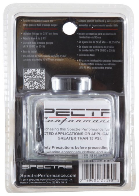 Spectre Fuel Pressure Regulator 5-9psi thumbnail 6