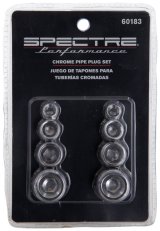 Spectre Pipe Plug Kit - Includes (2) 1/8in. / (2) 1/4in. / (2) 3/8in. / (2) 1/2in. Plugs - Chrome thumbnail 6
