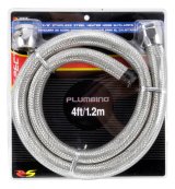 Spectre Stainless Steel Flex Heater Hose Kit 5/8in. Diameter - 4ft. Chrome thumbnail 8