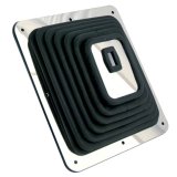 Spectre Shift Boot (Large) - Black Rubber w/Chrome Plated Steel Installation Ring thumbnail 2