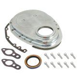 Spectre SB Chevrolet Timing Chain Cover - Polished Aluminum thumbnail 1