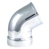 Spectre Universal Intake Elbow Tube (ABS) w/Collar 3in. OD / 60 Degree - Chrome thumbnail 1