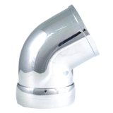 Spectre Universal Intake Elbow Tube (ABS) w/Collar 3in. OD / 60 Degree - Chrome thumbnail 2