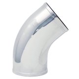 Spectre Universal Intake Elbow Tube (ABS) 3in. OD / 45 Degree - Chrome thumbnail 1