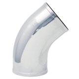 Spectre Universal Intake Elbow Tube (ABS) 3in. OD / 45 Degree - Chrome thumbnail 2
