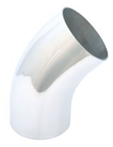 Spectre Universal Tube Elbow 3in. OD / 45 Degree - Aluminum thumbnail 1