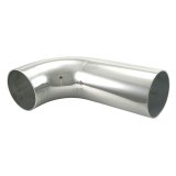 Spectre Universal Tube Elbow 3-1/2in. OD / 90 Degree Mandrel w/6in. Leg - Aluminum thumbnail 1