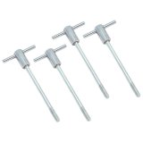 Spectre Chevy Center Bolt Valve Cover Bolt Set T-Bar - Chrome 4 Pack thumbnail 1