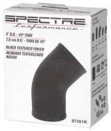 Spectre Universal Intake Elbow Tube (ABS) 3in. OD / 45 Degree - Black Textured Powdercoat thumbnail 6