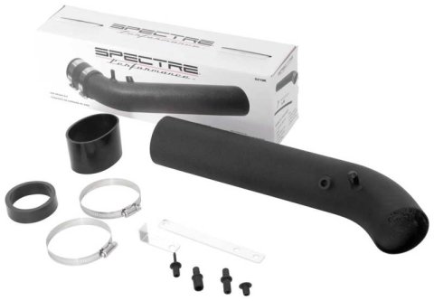 Spectre Universal Intake Tube Kit 3in. - Aluminum - Black thumbnail 2
