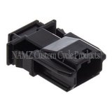 NAMZ JAE MX-1900 2-Position Male Black Pin Housing (HD 72905-11) thumbnail 1