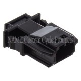 NAMZ JAE MX-1900 2-Position Male Black Pin Housing (HD 72905-11) thumbnail 2