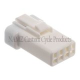 NAMZ JST 4-Position Female Connector Receptacle w/Wire Seal (HD 69200306) thumbnail 1