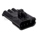 NAMZ Delphi-Packard Weatherpack 3-Position Male Wire Connector w/Seals thumbnail 1