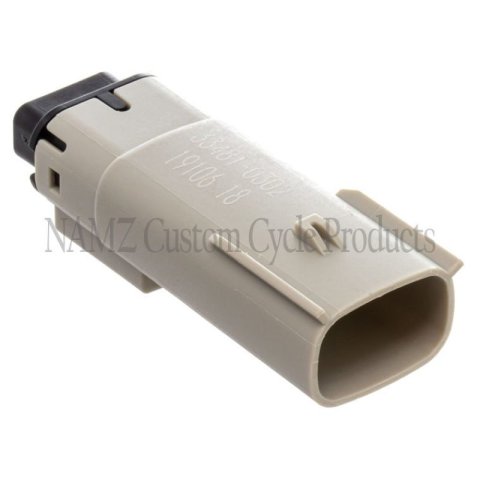 NAMZ 07-23 V-Twin Left Handlebar FLHRC Molex MX-150 3-Position Male Connector - Gray (HD 72513-07GY) thumbnail 2
