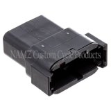 NAMZ Deutsch DTM 12-Position Receptacle w/12 Stamped Terminals & Wedgelock - Black (HD 74109-98BK) thumbnail 2